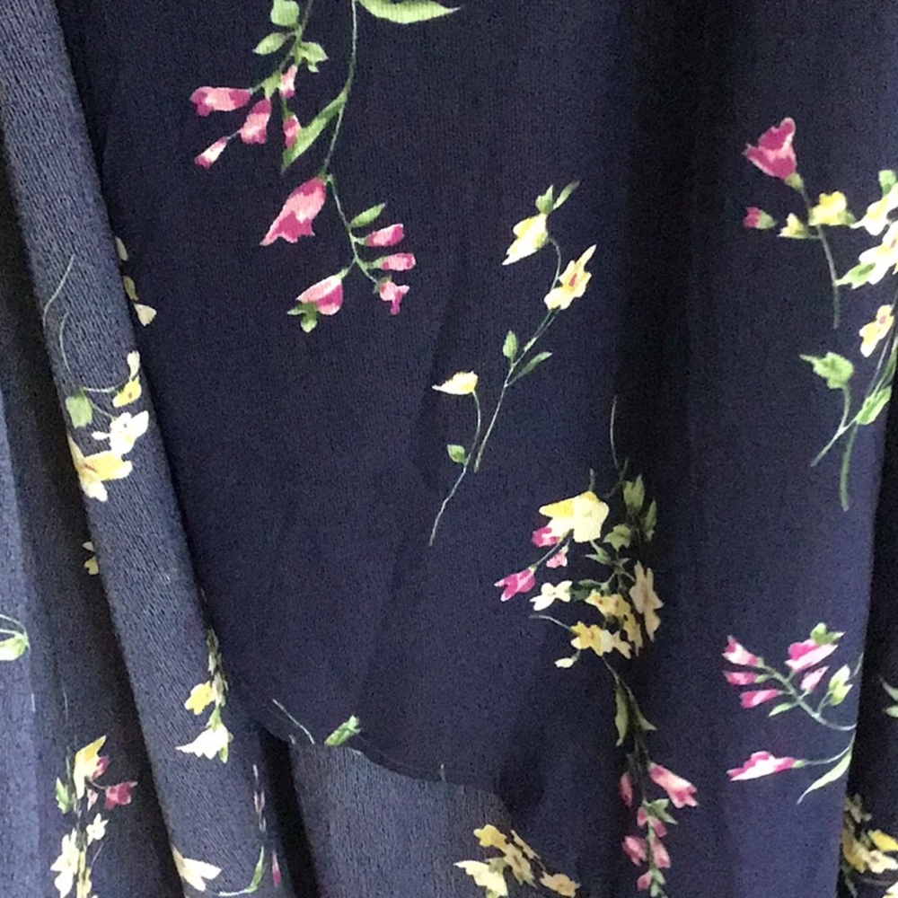 NWT 12 High Low MIDI Dress Navy MIDI Dress Ditsy Floral from Missguided - Picture 6 of 14